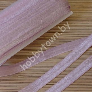 Тесьма эластичная 15мм (цв.св.-сиреневый) 1 м